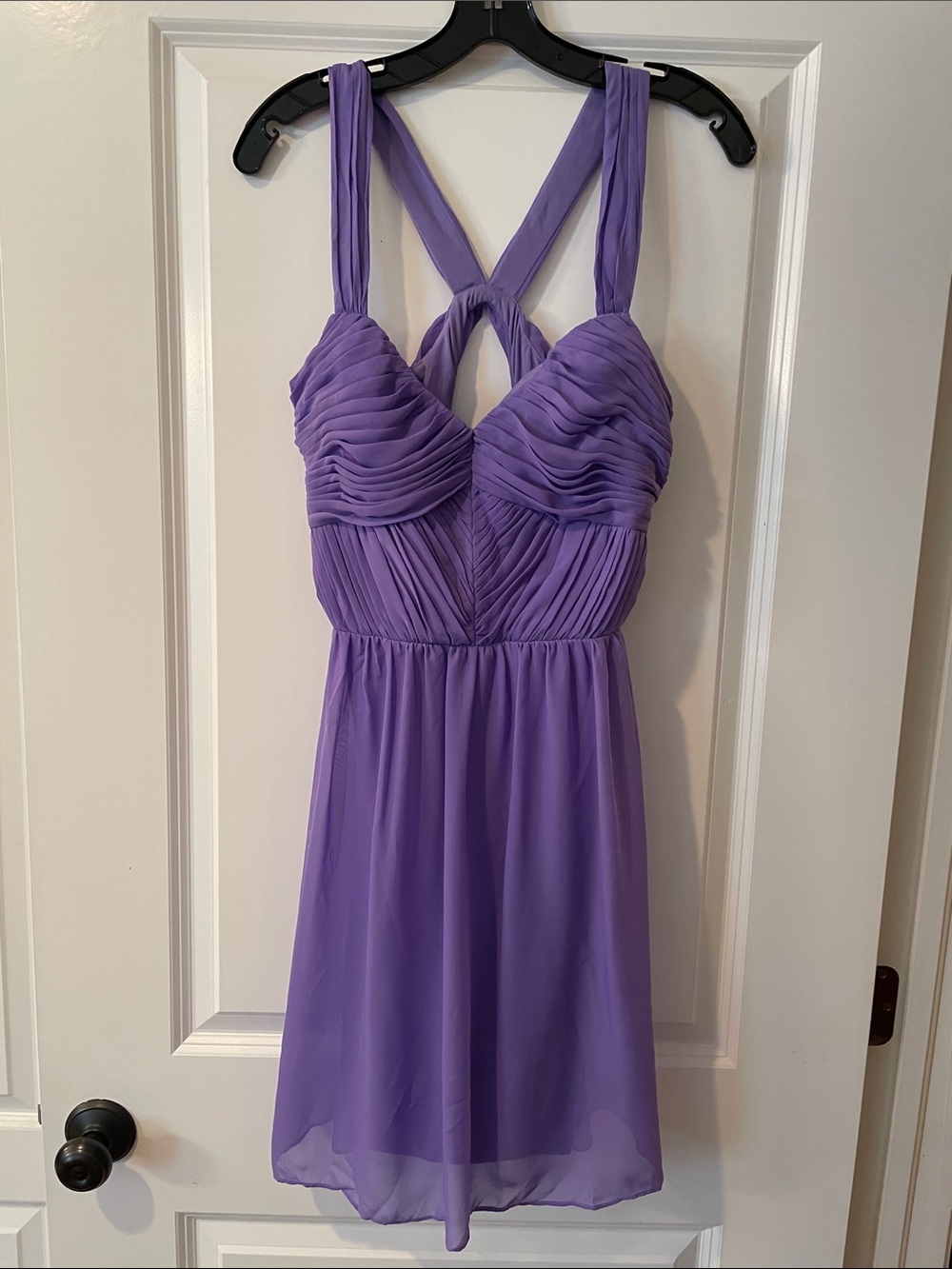 Hailey Logan Lavender Purple Midi Dress
